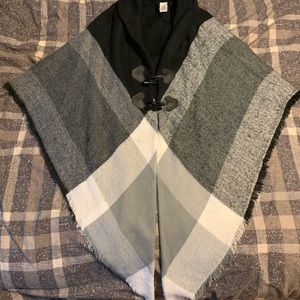 flannel poncho